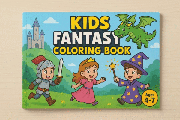 PLR – Kids Fantasy Coloring Book Review